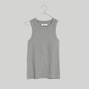 Madewell Heathered Brightside Tank Top - Grey, XS